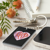 Ze heeft de sleutel van mijn hart sleutelhanger (Voorkant Rechts)