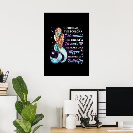 Ze heeft de ziel van een zeemeermin. poster (Thuiskantoor)
