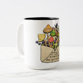 Ze heeft de ziel van een zigeuner tweekleurige koffiemok (Voorkant links)