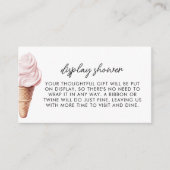 Ze heeft een aardbeiendouche opgepakt informatiekaartje (Voorkant)