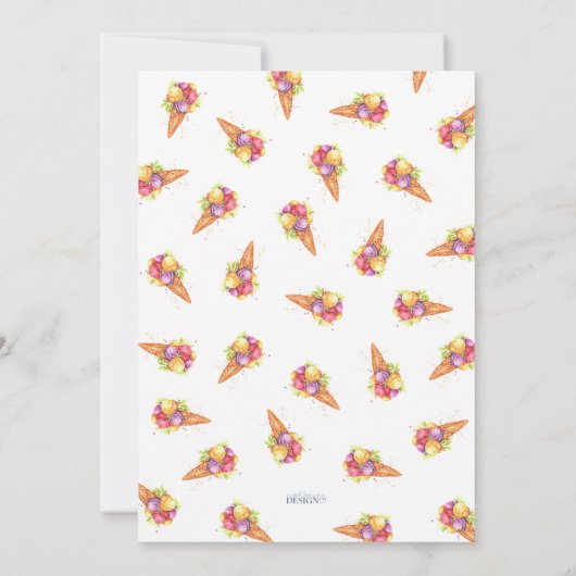 Ze heeft een bruidsdouche uitnodiging bedacht (Achterkant)