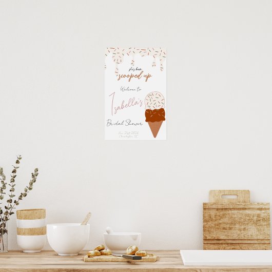 Ze heeft een bruiloftsdouche genomen poster (Keuken)