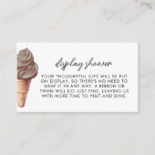 Ze heeft een chocoladedouche opgehaald informatiekaartje (Voorkant)