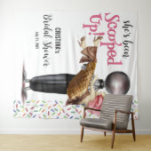 Ze heeft een ijsachtergrond wandkleed (In Situ (horizontaal))