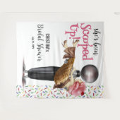 Ze heeft een ijsachtergrond wandkleed (Voorkant (horizontaal))