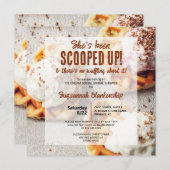 Ze heeft een ijsje, hartvormige wafel kaart (Voorkant / Achterkant)