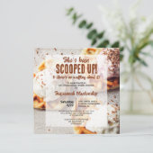 Ze heeft een ijsje, hartvormige wafel kaart (Staand voorkant)