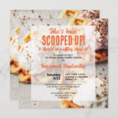 Ze heeft een ijsje, hartvormige wafel kaart (Voorkant / Achterkant)