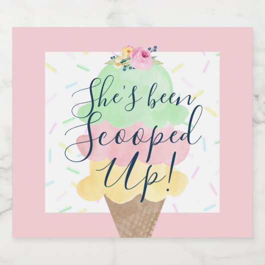 Ze heeft een ijsje op de Sticker (Enkel label)