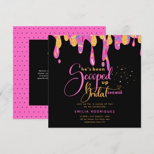 Ze heeft een ijsje Vrijgezellenfeest opgezocht Kaart (Voorkant / Achterkant)