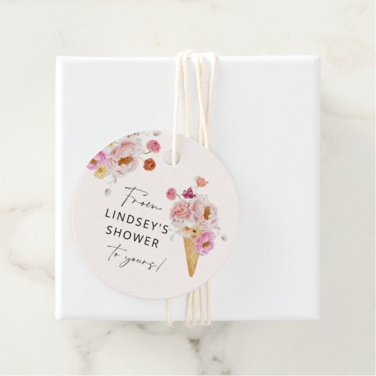 Ze heeft een ijszeep Vrijgezellenfeest Bedankjes Labels (In situ)