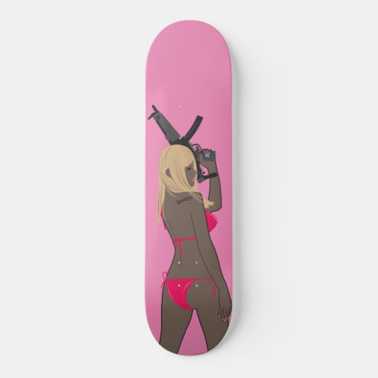 Ze heeft een pistool 2 ス ケ ー ボ ー ド ト persoonlijk skateboard (Voorkant)