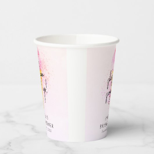 Ze heeft een roze ijsje Vrijgezellenfeest Papieren Bekers (Links)