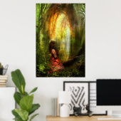 Ze heeft gebeden met gebeden poster (Thuiskantoor)