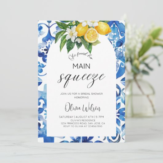 Ze heeft haar belangrijkste squeeze-citrus-Vrijgez Kaart (Staand voorkant)