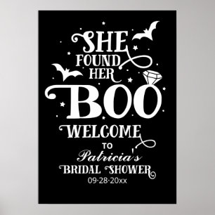 Ze Heeft Haar Boo Bruiloftfeest Welkom Bord Poster