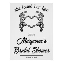 Ze heeft haar boo gevonden! Halloween Bruidsdouche