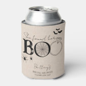 Ze Heeft Haar Boo Rustic Halloween Bruidsborrel Blikjeskoeler (Blikje Voorkant)