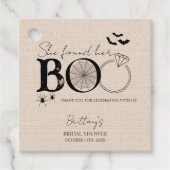 Ze Heeft Haar Boo Rustic Halloween Bruidsfeest Bedankjes Labels (Voorkant)