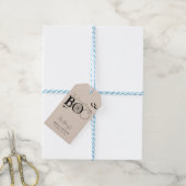 Ze Heeft Haar Boo Rustic Halloween Bruidsfeest Cadeaulabel (Met Touw)