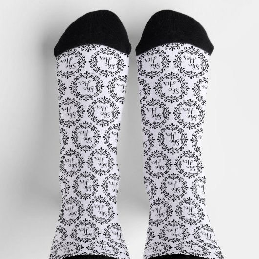 Ze heeft haar Fancy Lijst Sokken (Top)