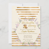 Ze heeft haar gouden strepen vrijgezellenfeest gev kaart (Voorkant)