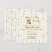 Ze heeft haar gouden strepen vrijgezellenfeest gev kaart (Voorkant / Achterkant)