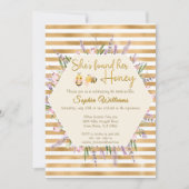 Ze heeft haar gouden strepen vrijgezellenfeest gev kaart (Voorkant)