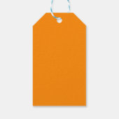 Ze Heeft Haar Grote Liefde Orange Bruidsfeest Cadeaulabel (Achterkant)