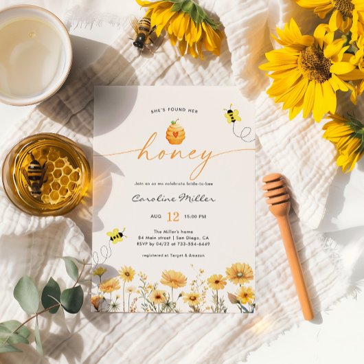 Ze heeft haar Honey Bee Vrijgezellenfeest gevonden Kaart