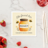 Ze heeft haar Honey Bruiloftsfeest Geel Servet (Insitu)