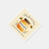 Ze heeft haar Honey Bruiloftsfeest Geel Servet (Hoek)