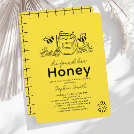 Ze heeft haar Honey Handgetekende Bruidsdouche Kaart