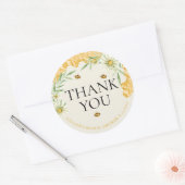 Ze Heeft Haar Honing Bij Bruidsmeisjes Bruiloft Da Ronde Sticker (Envelop)