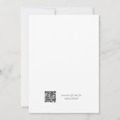 Ze Heeft Haar Honing Bijen Bruiloft QR Code Kaart (Achterkant)