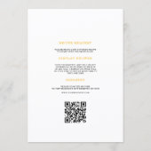 Ze Heeft Haar Honing Bruiloft QR Code Kaart (Achterkant)