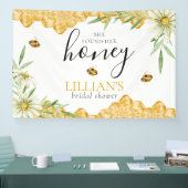 Ze Heeft Haar Honing Daisy Bee Bruiloft Banner (Beurs)