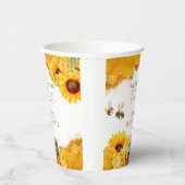 Ze Heeft Haar Honing Gevonden | Bruiloft Zonnekraa Papieren Bekers (Rechts)