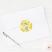 Ze heeft haar honing gevonden! Hommeles bruidsguns Ronde Sticker (Envelop)
