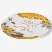 Ze heeft haar honing gevonden | Waterverf Vrijgeze Papieren Bordje (Gekanteld)