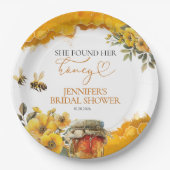 Ze heeft haar honing gevonden | Waterverf Vrijgeze Papieren Bordje (Voorkant)