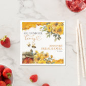 Ze heeft haar honing gevonden | Waterverf Vrijgeze Servet (Insitu)