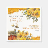 Ze heeft haar honing gevonden | Waterverf Vrijgeze Servet (Voorkant)