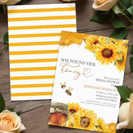 Ze heeft haar honing gevonden | Zonnebloem Vrijgez Kaart