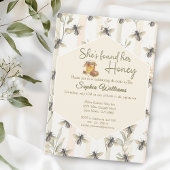 Ze heeft haar honingbijen honingraat vrijgezellenf kaart