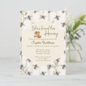 Ze heeft haar honingbijen honingraat vrijgezellenf kaart (Staand voorkant)