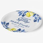Ze Heeft Haar Hoofdklem Bruiloftsfeest Papieren Bordje (Gekanteld)