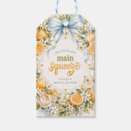 Ze Heeft Haar Hoofdklem Oranje Bloesem Bruiloft ge Cadeaulabel