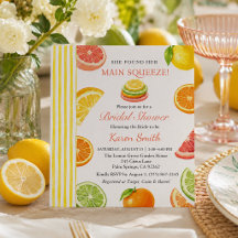 Ze Heeft Haar Hoofdliefde Citrus Bruiloftsborrel