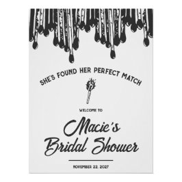 Ze heeft haar perfecte match bruidssalon perfect poster